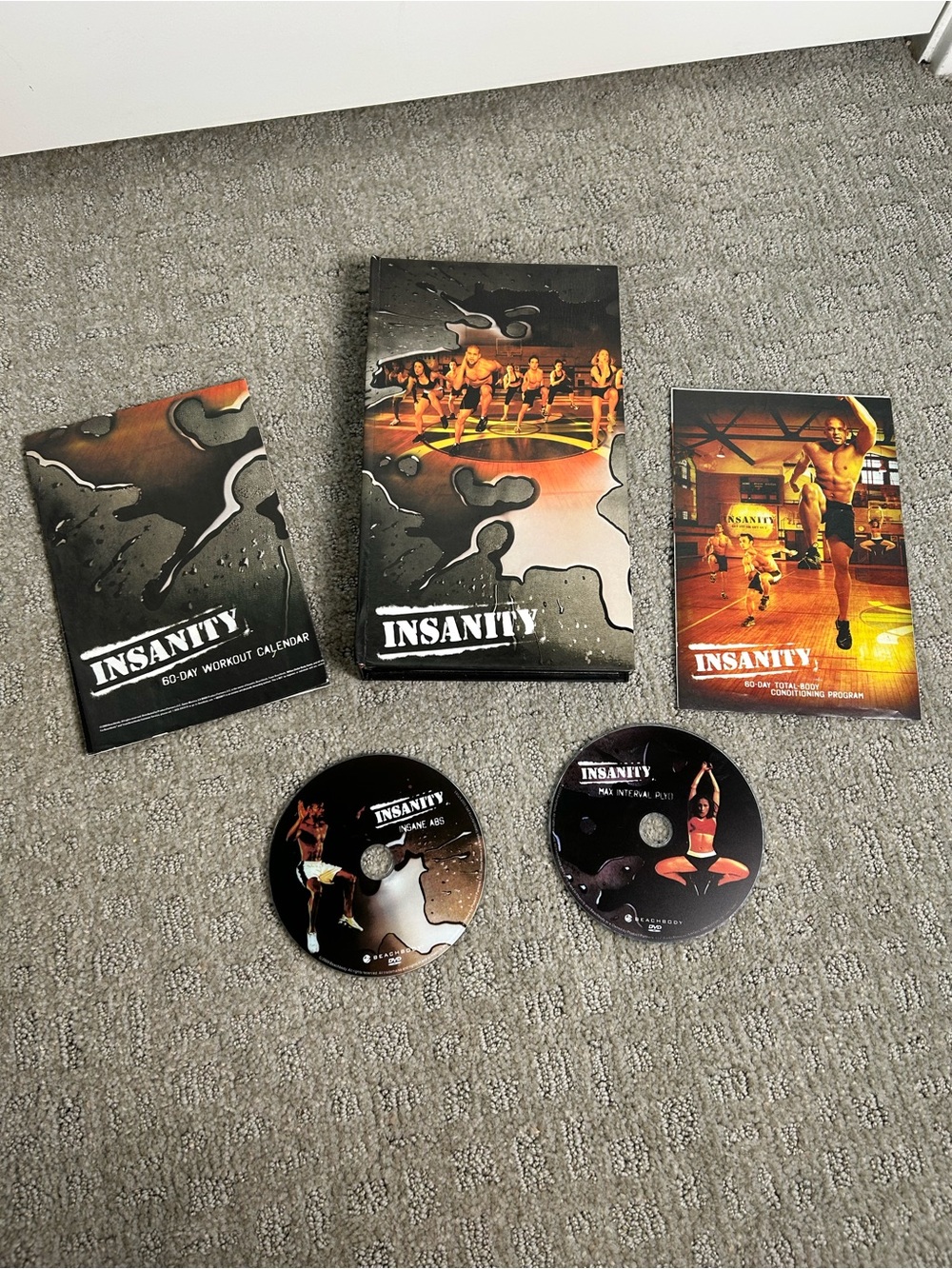 Insanity 60-Day Total Body Workout Program 14 Disc DVD Set!